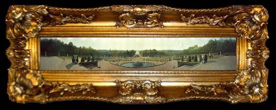 framed  John Vanderlyn Panoramic View of the Palace and Gardens of Versailles, ta009-2